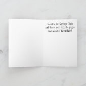 Es gibt nichts, worüber man sich Sorgen machen mus Karte (Innenseite)