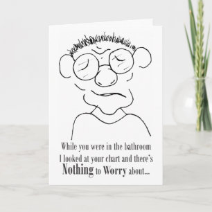 Es gibt nichts, worüber man sich Sorgen machen mus Karte