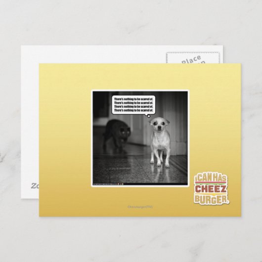 Es gibt nichts, wovor man sich fürchten müsste postkarte (Vorne/Hinten)