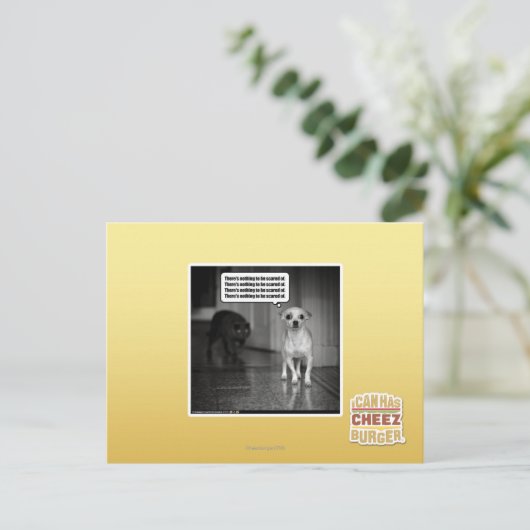 Es gibt nichts, wovor man sich fürchten müsste postkarte (Stehend Vorderseite)