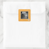 Es gibt nichts, wovor man sich fürchten müsste quadratischer aufkleber (Tasche)