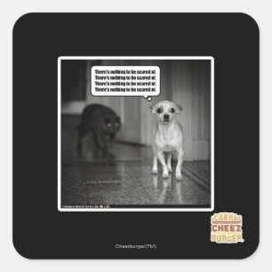 Es gibt nichts, wovor man sich fürchten müsste quadratischer aufkleber