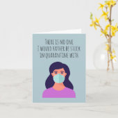 Es gibt niemanden, der lieber in Quarantäne bleibt Karte (Gelbe Blume)