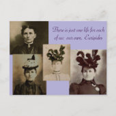 Es gibt nur ein Leben für jeden von uns: Postkarte (Vorderseite)
