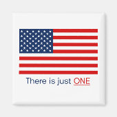 Es gibt nur eine amerikanische Flagge. Magnet (Vorne)