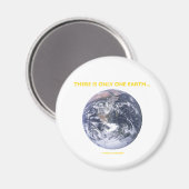 Es gibt nur eine Erde... (Blaue Marmorerde) Magnet (Vorderseite/Rückseite)