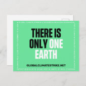 Es gibt nur eine Erde Postkarte (Vorne/Hinten)