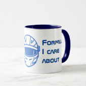 Es gibt nur eine Formel-I-Frage Tasse (VorderseiteRechts)