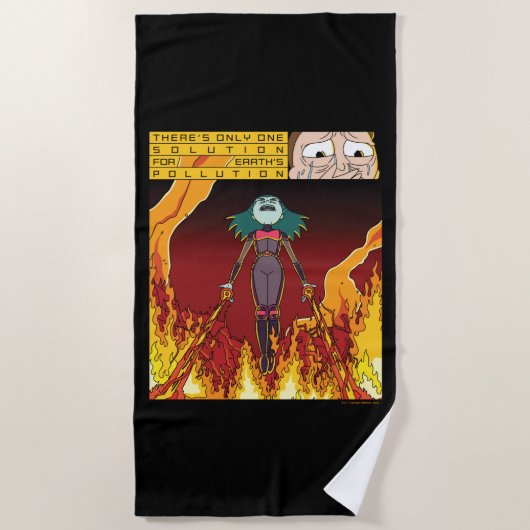 Es gibt nur eine Lösung für die Verschmutzung der Strandtuch (Vorderseite)