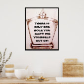 ES GIBT NUR EINE SACHE, DIE MAN NICHT TUN KANN POSTER (Küche)