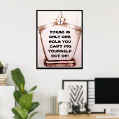 ES GIBT NUR EINE SACHE, DIE MAN NICHT TUN KANN POSTER (Heimbüro)