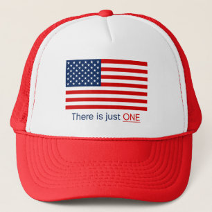 Es gibt nur einen Flag Trucker Hut Truckerkappe