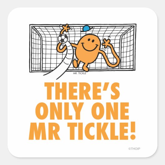 Es gibt nur einen! quadratischer aufkleber (Vorderseite)