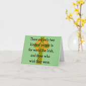 Es gibt nur zwei Arten von Menschen - irisches Zit Karte (Gelbe Blume)