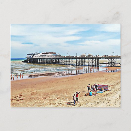 Es gibt Platten eines Piers in Cromer Rückseite Postkarte (Vorderseite)