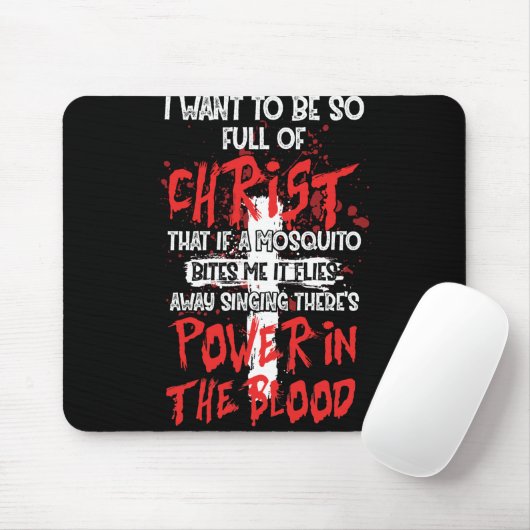 Es gibt Power im Blut Religious Christlich Mousepad (Mit Mouse)