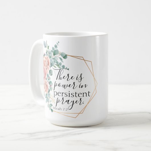 Es gibt Power im Gebet Kaffeetasse (Vorderseite Links)