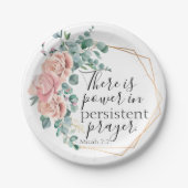 Es gibt Power im Gebet Pappteller (Vorderseite)