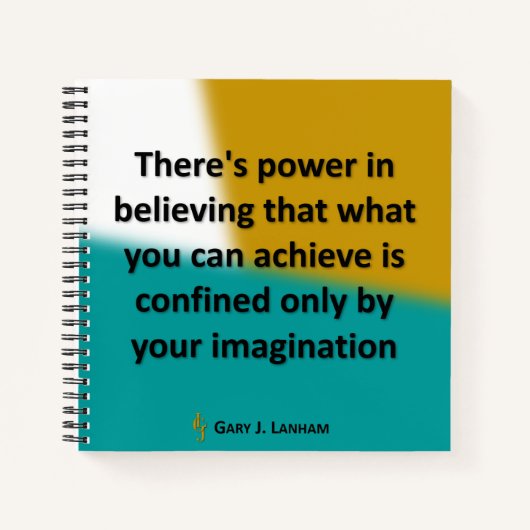 "Es gibt Power im Glauben" - Zeitschriftenbuch Notizblock (Vorderseite)