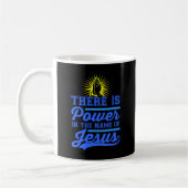 Es gibt Power im Namen Jesu Kaffeetasse (Links)