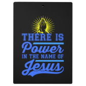 Es gibt Power im Namen Jesu Klemmbrett (Rückseite)
