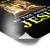 Es gibt Power im Namen Jesu Löwen Christlich Fotodruck (Ecke)