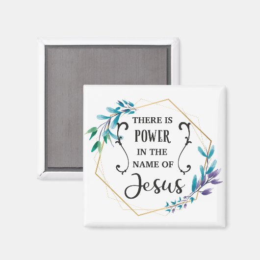 Es gibt Power im Namen Jesu Magnet (Vorderseite/Rückseite)