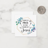 Es gibt Power im Namen Jesu Mitteilungskarte (Vorderseite/Rückseite Beispiel)