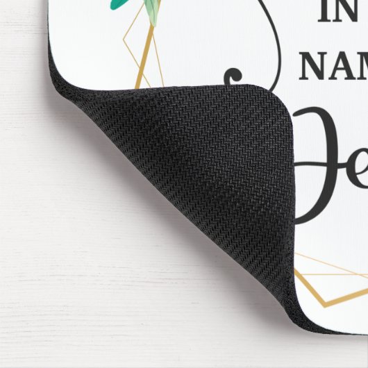 Es gibt Power im Namen Jesu Mousepad (Ecke)