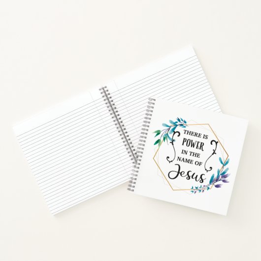Es gibt Power im Namen Jesu Notizblock (Innenseite)