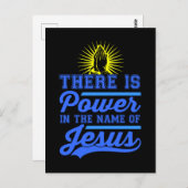 Es gibt Power im Namen Jesu Postkarte (Vorne/Hinten)