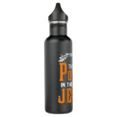 Es gibt Power im Namen Jesu T - Shirt Edelstahlflasche (Links)