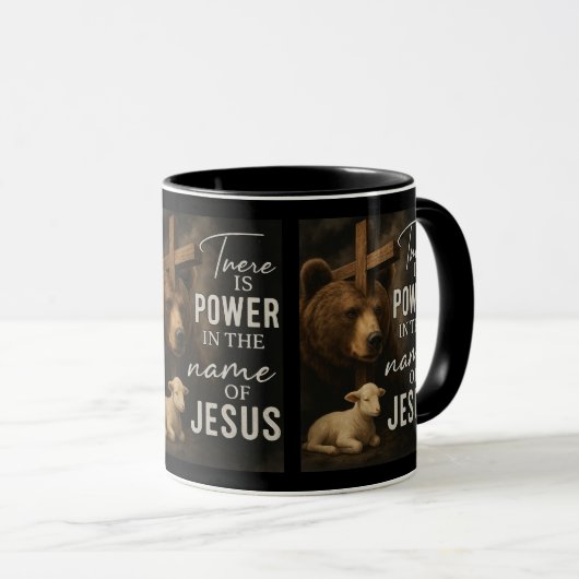 Es gibt Power im Namen Jesu Tasse (VorderseiteRechts)