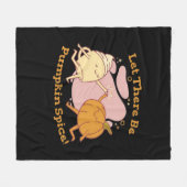 Es gibt Pumpkin Gewürz Herbst Es ist Herbst Y'all Fleecedecke (Vorderseite (Horizontal))