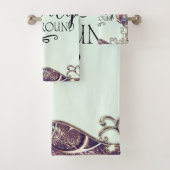 Es gibt Schönheit rund um Schmetterlinge und Rose Badhandtuch Set (Insitu)