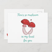 Es gibt so ein Pilz in meinem Herzen für Sie - Lie Postkarte (Vorne/Hinten)