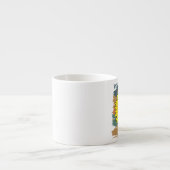 Es gibt Sonnenschein in meinem Herzen, Sonnenblume Espressotasse (Vorderseite)