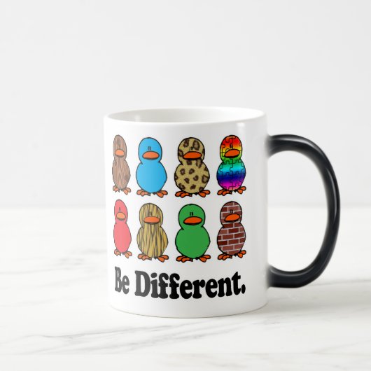 Es gibt verschiedene Enten Verwandlungstasse (Rechts)