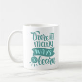 es gibt viele Möglichkeiten zu lernen Kaffeetasse (Links)