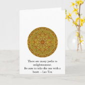 Es gibt viele Wege zur Erleuchtung ............. Karte (Gelbe Blume)