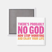 Es gibt wahrscheinlich keinen Gott Magnet (Vorderseite/Rückseite)