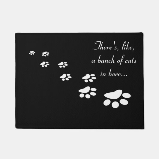 Es gibt, wie, ein Bündel Katzen in hier… Fußmatte (Vorderseite)