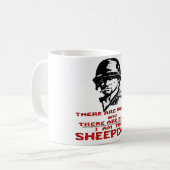 Es gibt Wölfe dort sind Schafe, die ich der Kaffeetasse (Vorderseite Links)