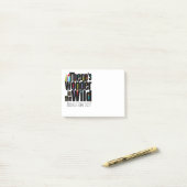 Es gibt Wunder im wilden. AbenteuerWanderlust Post-it Klebezettel (Auf Schreibtisch)