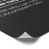 Es gibt zwei Arten von Menschen auf dieser Welt: Poster (Ecke)