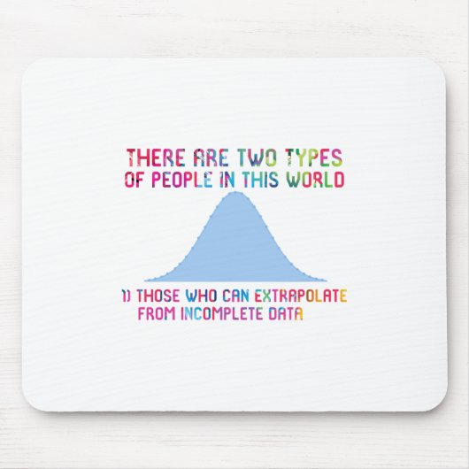 Es gibt zwei Arten von Menschen, die extrapolieren Mousepad (Vorne)
