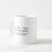 Es gibt zwei Arten von Menschen Kaffeetasse (Vorderseite Links)