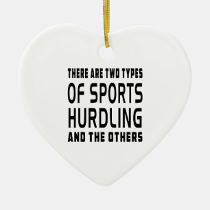 Es gibt zwei Arten von Sport Hurdling Keramikornament