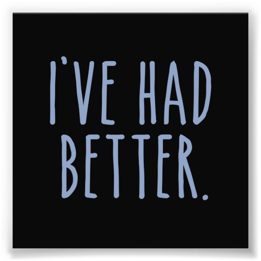 Es ging mir besser fotodruck (Vorne)