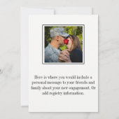 Es Got nur echte,  Verlobung Einladung (Rückseite)